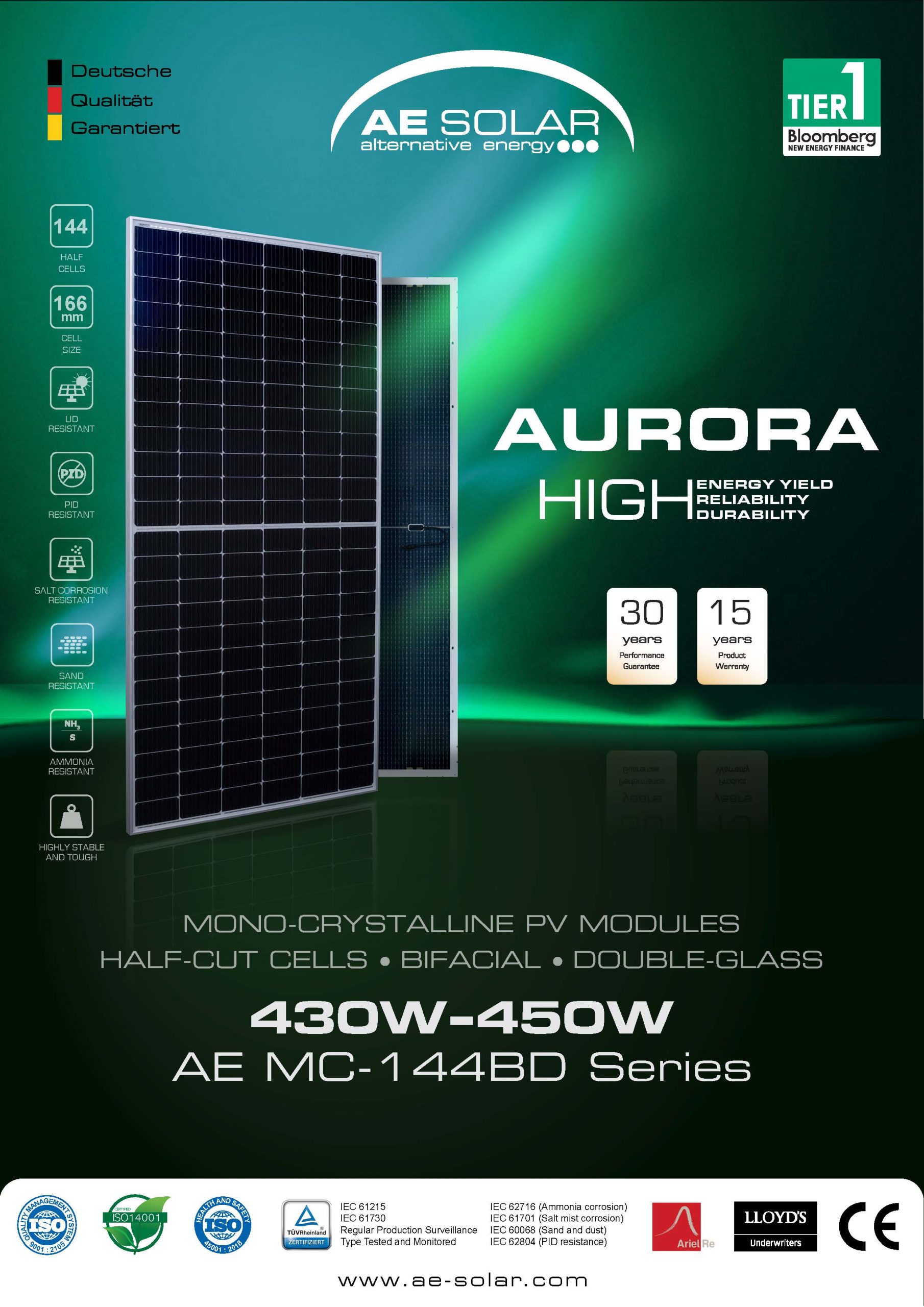 Aurora 440W - Bifacial